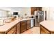 Kitchen counter featuring a sink with stainless steel appliances and adjacent eating area at 3665 Cottage Stone Ct, Laughlin, NV 89029