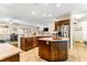 Full kitchen with stainless steel appliances, spacious island, and hardwood cabinets at 3665 Cottage Stone Ct, Laughlin, NV 89029