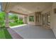 This covered patio includes recessed lighting and an extended living space at 4722 Blue Mesa Way, Las Vegas, NV 89129