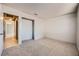 Bedroom with new carpeting and closet at 100 Underhill Ct, Las Vegas, NV 89145
