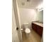 Well lit bathroom featuring a toilet, sink, and a granite countertop at 4421 Alexis Dr # 429, Las Vegas, NV 89103