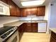 This kitchen boasts sleek countertops, stainless steel appliances, and ample cabinet space at 4421 Alexis Dr # 429, Las Vegas, NV 89103