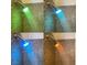 Modern shower head with integrated LED lighting showcases multiple color settings at 4421 Alexis Dr # 429, Las Vegas, NV 89103
