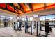 Community gym with various weight machines and cardio equipment with views of the outdoors at 10332 Stroma Ave, Las Vegas, NV 89166