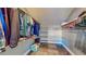 Walk-in closet with ample storage space and shelving at 1532 Ascension Cir, North Las Vegas, NV 89031