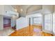 Inviting living room featuring beautiful hardwood floors and staircase at 1532 Ascension Cir, North Las Vegas, NV 89031