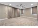 Neutral bedroom with carpet and window coverings at 1536 Unison Way # 102, Las Vegas, NV 89135