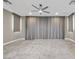 Neutral bedroom with ceiling fan, carpet, and ambient lighting at 1536 Unison Way # 102, Las Vegas, NV 89135