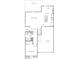 Layout of home's first floor including kitchen, nook, great room, garage, bedroom and bath at 1664 Square Fields St, Las Vegas, NV 89115