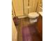 Bathroom with a shower, toilet, wood-look flooring, and vanity at 1800 Edmond St # 213, Las Vegas, NV 89146