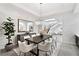 Chic dining room showcasing a sleek chandelier, modern furniture, and stylish design at 29 Owl Ridge Ct, Las Vegas, NV 89135