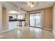 Modern kitchen features stainless appliances, dark countertops, and tile flooring at 3350 Duece St, Las Vegas, NV 89121