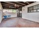Enclosed patio with ceiling fan and tile flooring, great for outdoor living at 3350 Duece St, Las Vegas, NV 89121