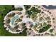 Aerial view of the playground and green space at 375 Silva Place Pl, Henderson, NV 89011