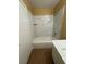 Bathroom with a tub and tiled wall at 4300 N Lamont St # 225, Las Vegas, NV 89115