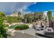 Gorgeous backyard pool, patio and lounge area are surrounded by mature landscaping for relaxing outdoor enjoyment at 4617 Gonzales Dr, Las Vegas, NV 89130