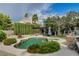 Gorgeous backyard pool, patio and landscaping create a private oasis for relaxation and outdoor enjoyment at 4617 Gonzales Dr, Las Vegas, NV 89130