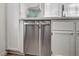Modern kitchen with stainless steel dishwasher and white cabinets at 4855 S Torrey Pines Dr # 101, Las Vegas, NV 89103