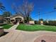 Exterior view of the community building and grounds at the West Trop Condos at 5155 W Tropicana Ave # 2089, Las Vegas, NV 89103