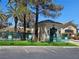 Exterior view of community pool building at the West Trop Condos at 5155 W Tropicana Ave # 2089, Las Vegas, NV 89103