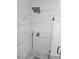Bathroom walk-in shower featuring designer tile and rainfall shower head at 5155 W Tropicana Ave # 2089, Las Vegas, NV 89103
