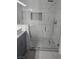 This primary bathroom features a spacious glass shower with elegant tile design at 5155 W Tropicana Ave # 2089, Las Vegas, NV 89103