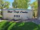 Attractive signage with xeriscape landscaping at the West Trop Condos at 5155 W Tropicana Ave # 2089, Las Vegas, NV 89103