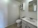Clean and functional bathroom with modern fixtures and neutral tones for a serene experience at 5928 Willard St, Las Vegas, NV 89122