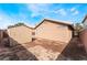 Backyard with shed, showing potential for landscaping and outdoor activities at 6149 Elderberry Wine Ave, Las Vegas, NV 89142