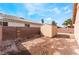 Spacious backyard with shed, offering potential for landscaping and outdoor enjoyment at 6149 Elderberry Wine Ave, Las Vegas, NV 89142