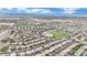 Expansive community with parks, green spaces, and mountain views from above at 6927 Adobe Villa Ave, Las Vegas, NV 89142