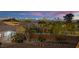 View of the Las Vegas skyline from the backyard at 6927 Adobe Villa Ave, Las Vegas, NV 89142