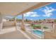 Upstairs balcony overlooking the swimming pool and community landscape at 6927 Adobe Villa Ave, Las Vegas, NV 89142