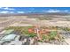 Aerial view of well-maintained community baseball and tennis courts, offering recreational opportunities at 6927 Adobe Villa Ave, Las Vegas, NV 89142