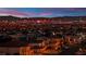 Panoramic view of the Las Vegas skyline at night at 6927 Adobe Villa Ave, Las Vegas, NV 89142