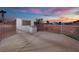 Outdoor grill on a backyard patio with a view of the sunset at 6927 Adobe Villa Ave, Las Vegas, NV 89142