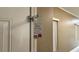 Interior entryway with shoe covers provided. 'Please use shoe covers' sign hanging from the door at 7062 Russell Ranch Ave, Las Vegas, NV 89113