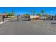 Community gate with black wrought iron and desert landscaping is a safe and secure area at 7461 Tahoe Basin Dr, Las Vegas, NV 89129