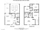 Detailed floor plan showcasing the layout of this two-story home, including room dimensions at 7476 Opal Star St, North Las Vegas, NV 89084