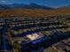 Aerial view of an upscale home with a private pool and spa in a neatly planned community at 818 Laceleaf St, Las Vegas, NV 89138