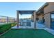 Backyard featuring outdoor kitchen, grill and desert views at 818 Laceleaf St, Las Vegas, NV 89138