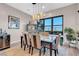 Beautiful dining room with neutral tones and elegant decor at 818 Laceleaf St, Las Vegas, NV 89138