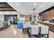 Spacious open kitchen with large island and seating for three at 818 Laceleaf St, Las Vegas, NV 89138