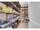 Spacious walk-in pantry featuring ample shelving and storage space for organized kitchen essentials at 818 Laceleaf St, Las Vegas, NV 89138