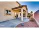 Covered patio with concrete slab and views of the yard, ideal for outdoor relaxation and entertaining at 8205 Celina Hills St, Las Vegas, NV 89131