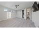 Bright bedroom offers ample space, natural light, and convenient access to the bathroom at 845 Loch Katrine Ave, Henderson, NV 89012