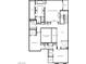 Upstairs floorplan showing bedrooms, bathrooms, laundry and loft area at 845 Loch Katrine Ave, Henderson, NV 89012