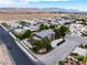Aerial showcases beautiful home, neighborhood, and mountains in the distance at 8690 W Ford Ave, Las Vegas, NV 89148