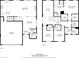 Floor plans featuring a garage, kitchen, living room, bedrooms, bathrooms, an office and laundry area; showing the layout of the house at 9113 Sea Mink Ave, Las Vegas, NV 89149