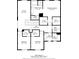 Second floor plan highlighting bedrooms, bathrooms, walk-in closets, an office and laundry area; showing the layout of the house at 9113 Sea Mink Ave, Las Vegas, NV 89149